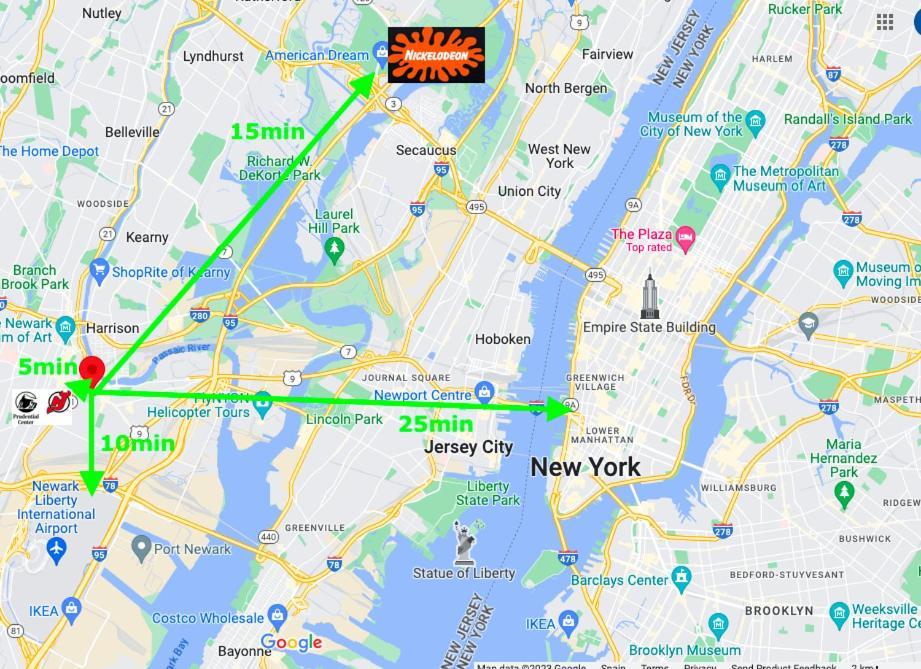 Best Room To Visit Nyc-Subway Access Newark Exterior photo